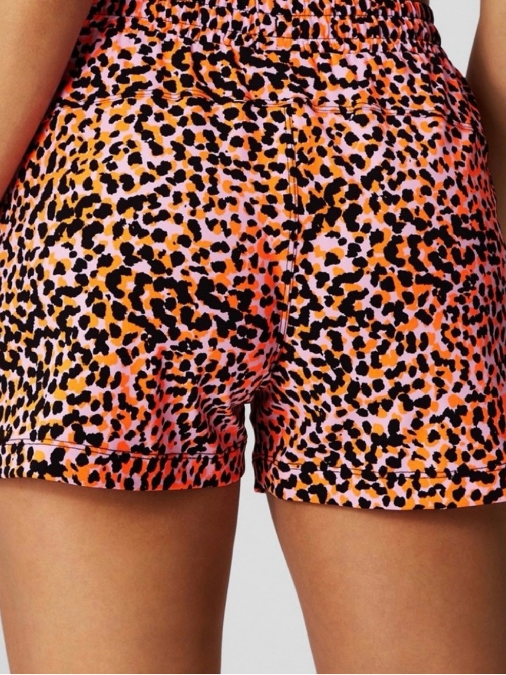 Fabletics Pink Black & Neon Leopard Athletic Shorts Trio - Lot of 3 Pair - Large - Picture 2 of 16